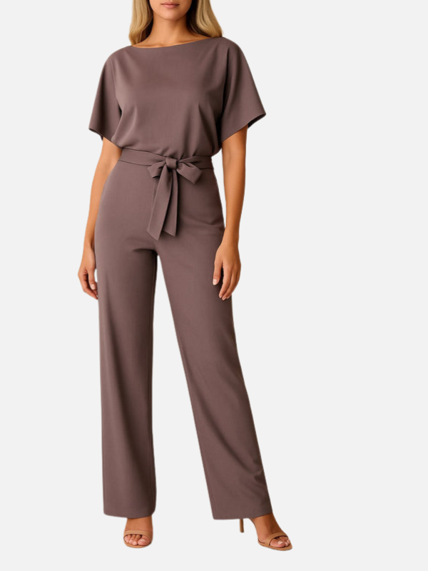 Valentina | Jumpsuit con Cinturón de Pierna Ancha