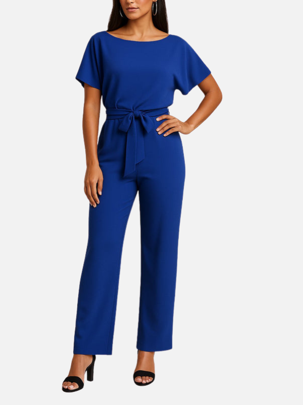 Valentina | Jumpsuit con Cinturón de Pierna Ancha