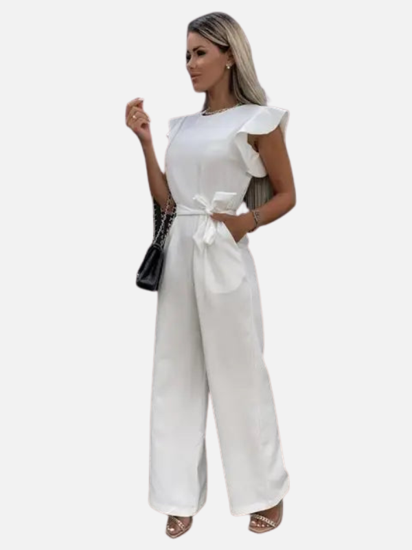 Camila | Jumpsuit con Volantes y Cinturón para Mujer