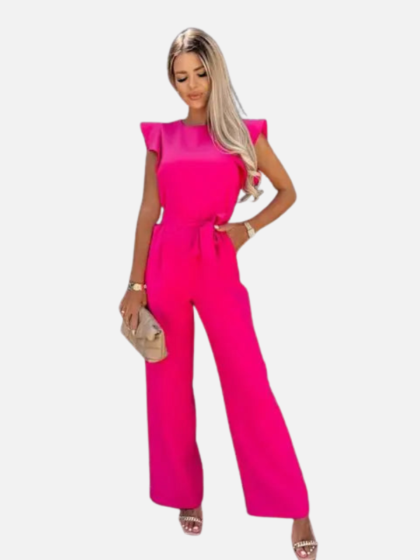 Camila | Jumpsuit con Volantes y Cinturón para Mujer