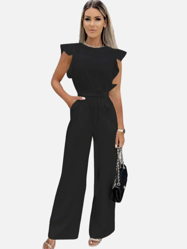 Camila | Jumpsuit con Volantes y Cinturón para Mujer