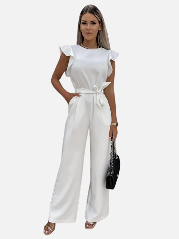 Camila | Jumpsuit con Volantes y Cinturón para Mujer