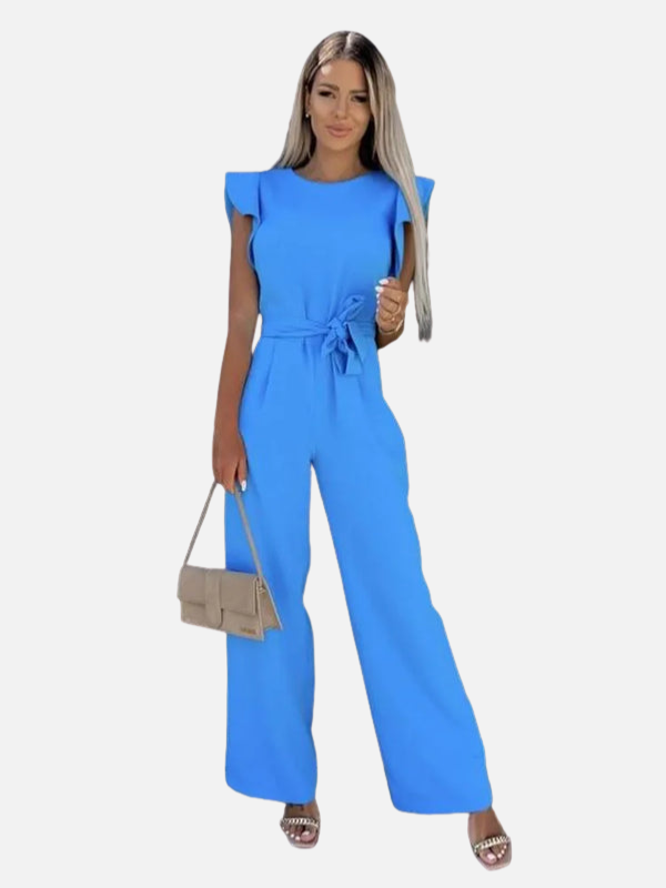 Camila | Jumpsuit con Volantes y Cinturón para Mujer