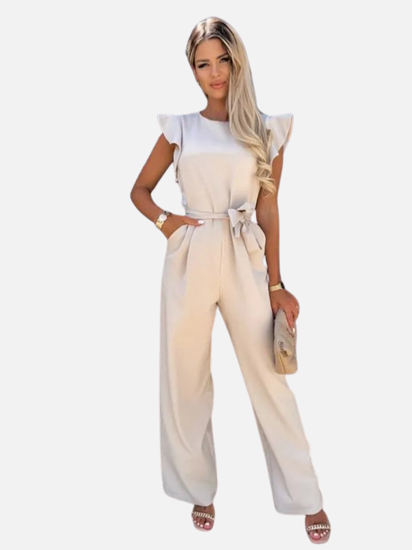 Camila | Jumpsuit con Volantes y Cinturón para Mujer