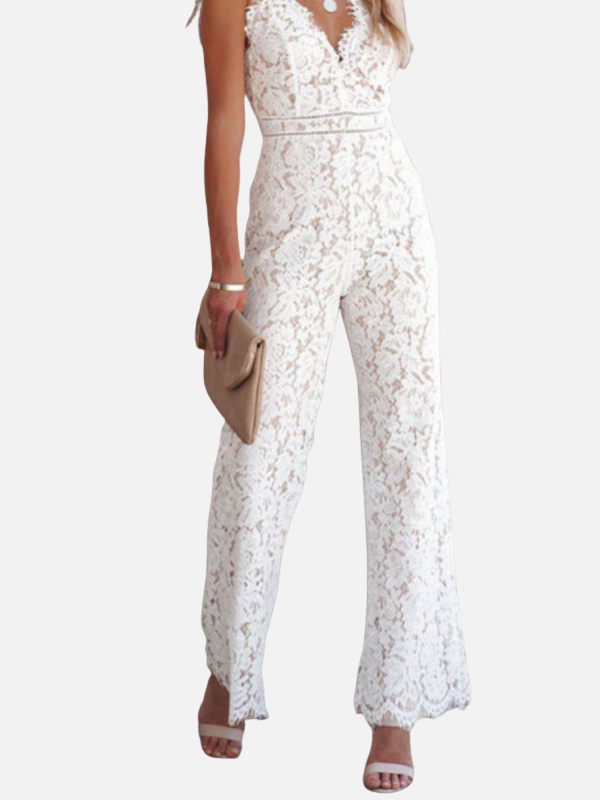 Isabella | Jumpsuit de Encaje con Escote en V Mujer