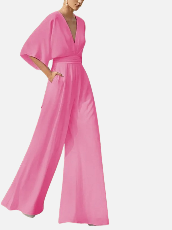 Valentina | Jumpsuit de Manga Murciélago con Escote en V
