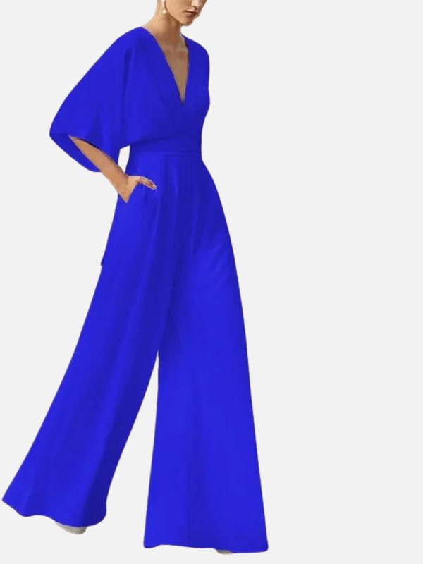 Valentina | Jumpsuit de Manga Murciélago con Escote en V