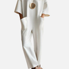 Carolina | Jumpsuit de Pierna Ancha con Manga Corta