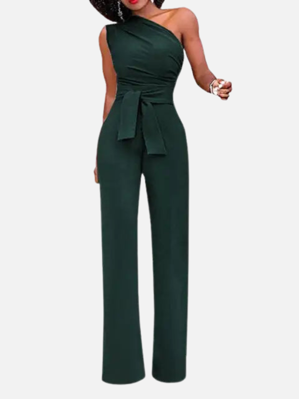 Ximena | Jumpsuit de Un Hombro sin Mangas para Mujer