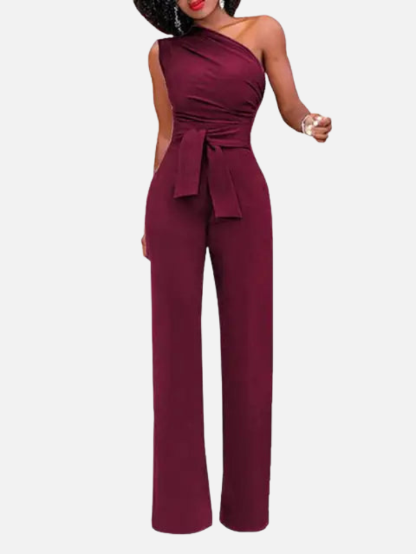 Ximena | Jumpsuit de Un Hombro sin Mangas para Mujer