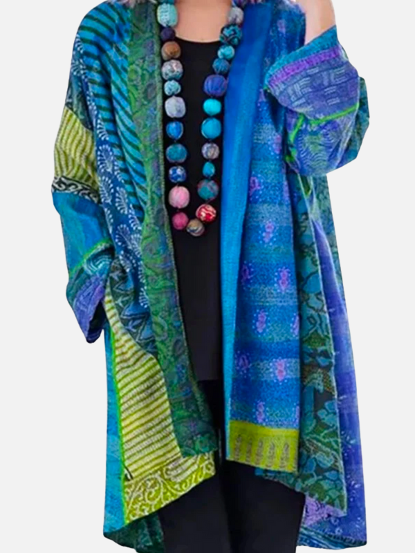 Sofía | Kimono Largo Estampado Bohemio para Mujer