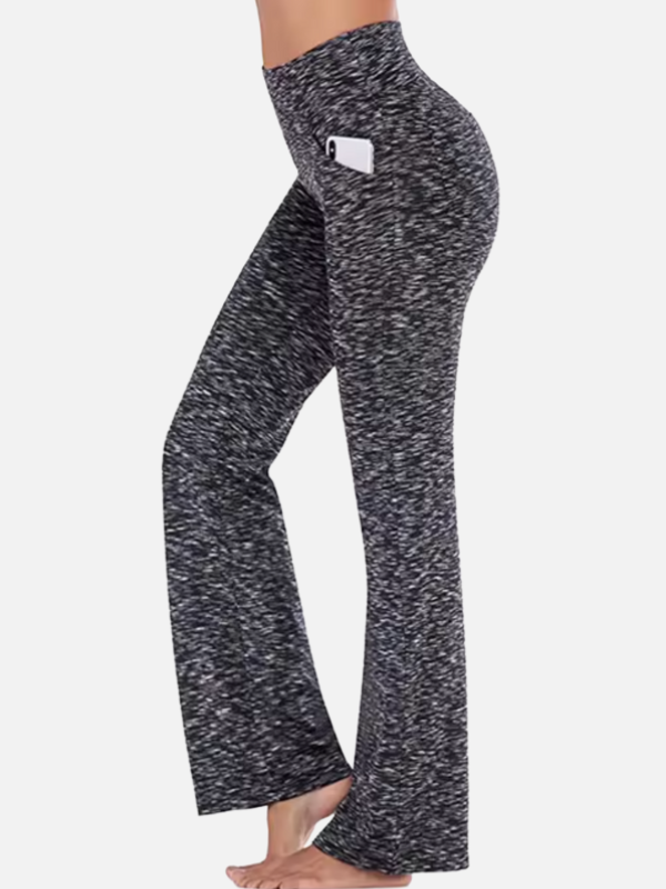 Carmen | Leggings Acampanados de Tiro Alto con Bolsillos