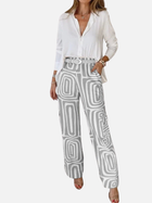 Fernanda | Pantalón Ancho Estampado de Tiro Alto Mujer 2