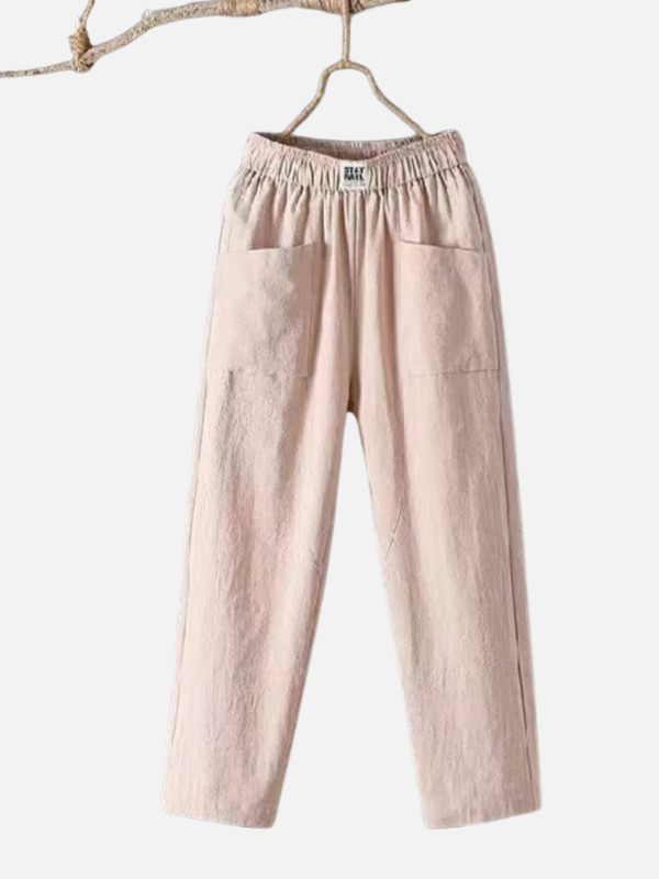 Adriana | Pantalón Ancho de Cintura Elástica con Bolsillos