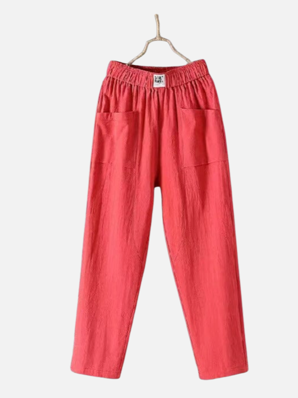 Adriana | Pantalón Ancho de Cintura Elástica con Bolsillos