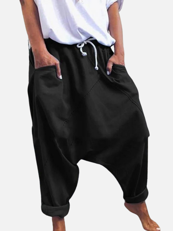 Lucía | Pantalón Bombacho con Cordón y Bolsillos Mujer
