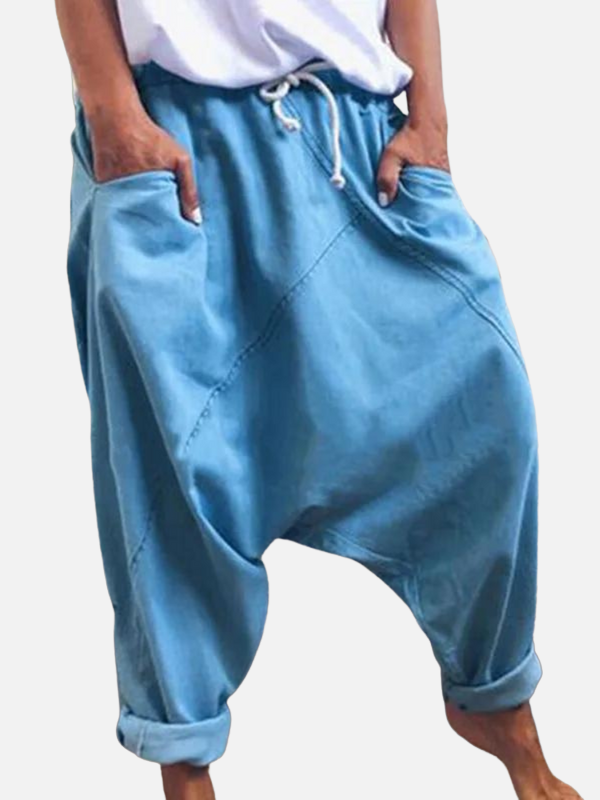 Lucía | Pantalón Bombacho con Cordón y Bolsillos Mujer