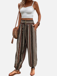 Valentina | Pantalón Harem Bohemio Estampado para Mujer