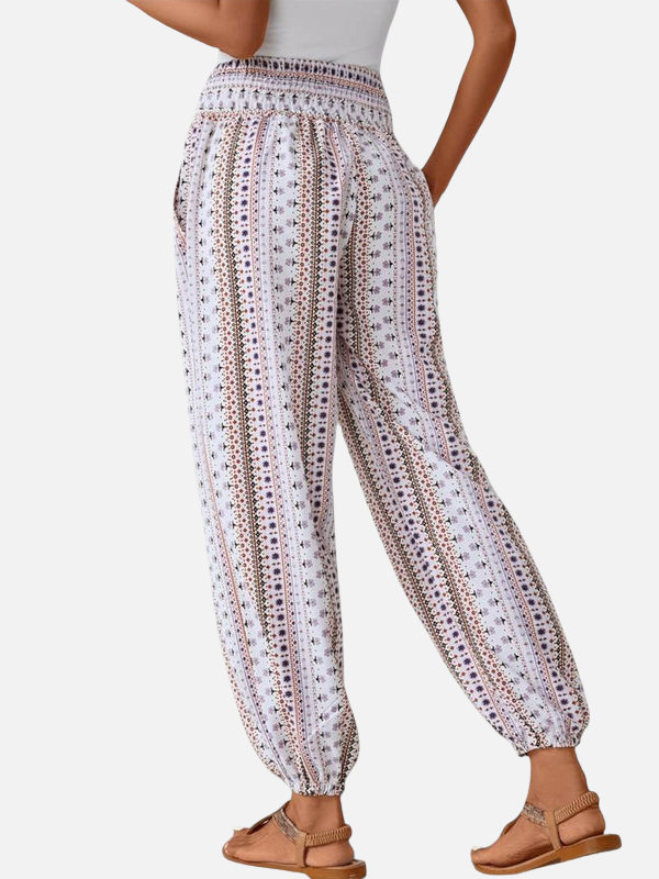 Valentina | Pantalón Harem Bohemio Estampado para Mujer
