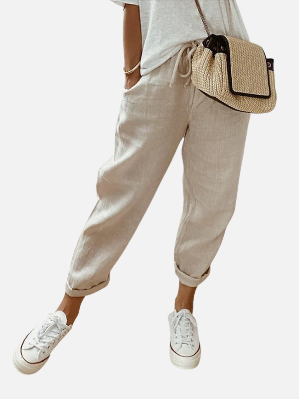 Paulina | Pantalón Jogger de Cintura con Cordón Mujer