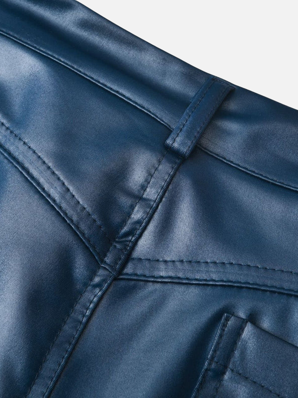 Isabella | Pantalón Tipo Cuero Skinny de Tiro Alto Mujer