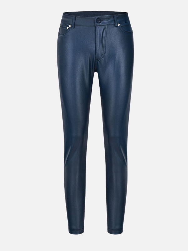 Isabella | Pantalón Tipo Cuero Skinny de Tiro Alto Mujer