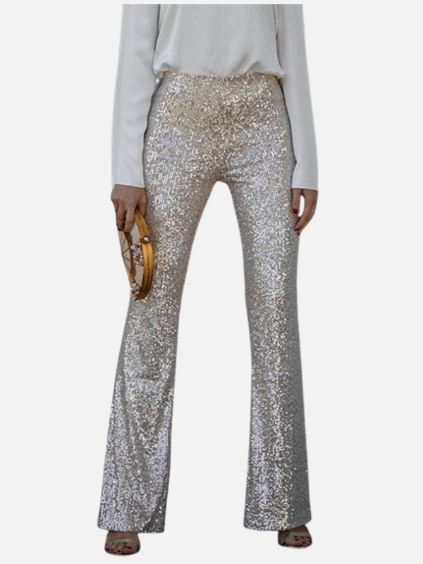 Victoria | Pantalón de Lentejuelas Campana para Fiesta