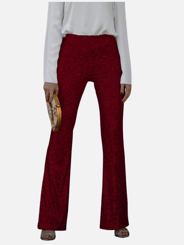 Victoria | Pantalón de Lentejuelas Campana para Fiesta