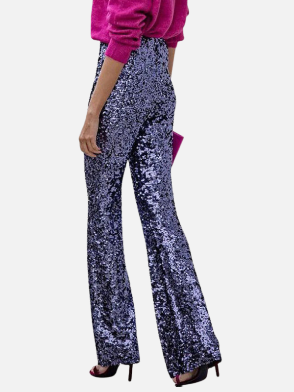 Victoria | Pantalón de Lentejuelas Campana para Fiesta
