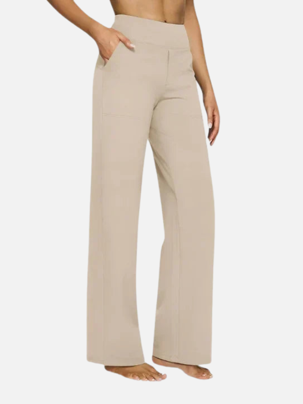 Carolina | Pantalón de Pierna Ancha de Tiro Alto Mujer