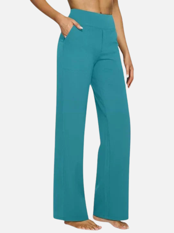 Carolina | Pantalón de Pierna Ancha de Tiro Alto Mujer