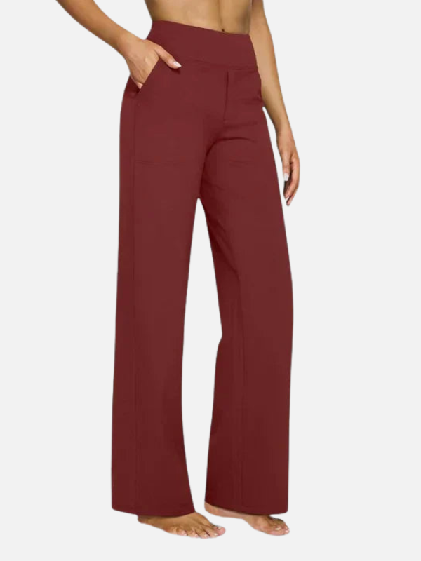 Carolina | Pantalón de Pierna Ancha de Tiro Alto Mujer