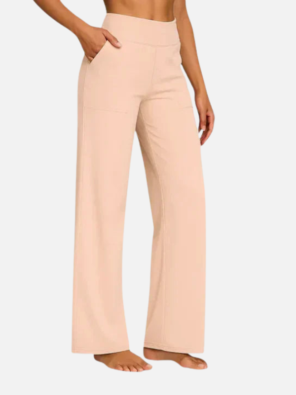 Carolina | Pantalón de Pierna Ancha de Tiro Alto Mujer