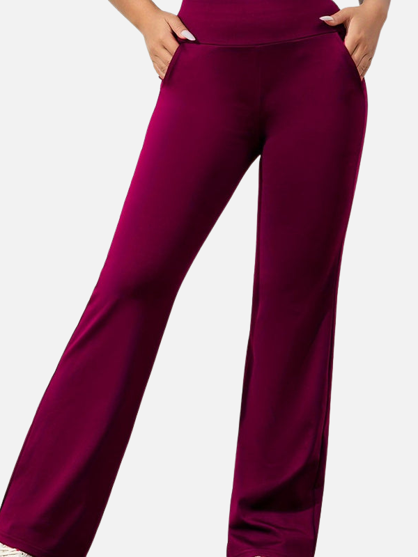 Victoria | Pantalón de Yoga Acampanado con Bolsillos Mujer