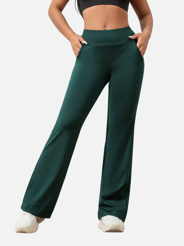 Victoria | Pantalón de Yoga Acampanado con Bolsillos Mujer