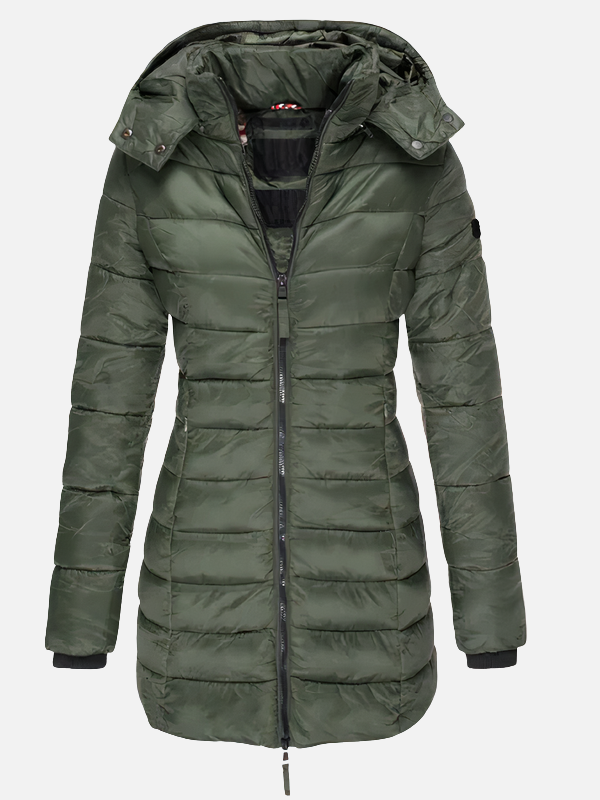 Carmen | Parka Acolchada Entallada con Capucha Mujer