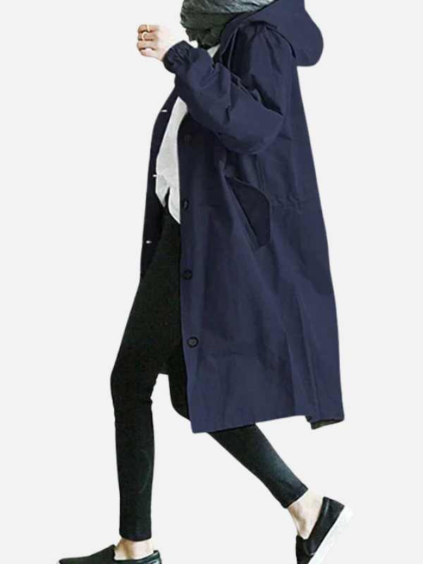 Renata | Abrigo Oversize Largo con Capucha Mujer