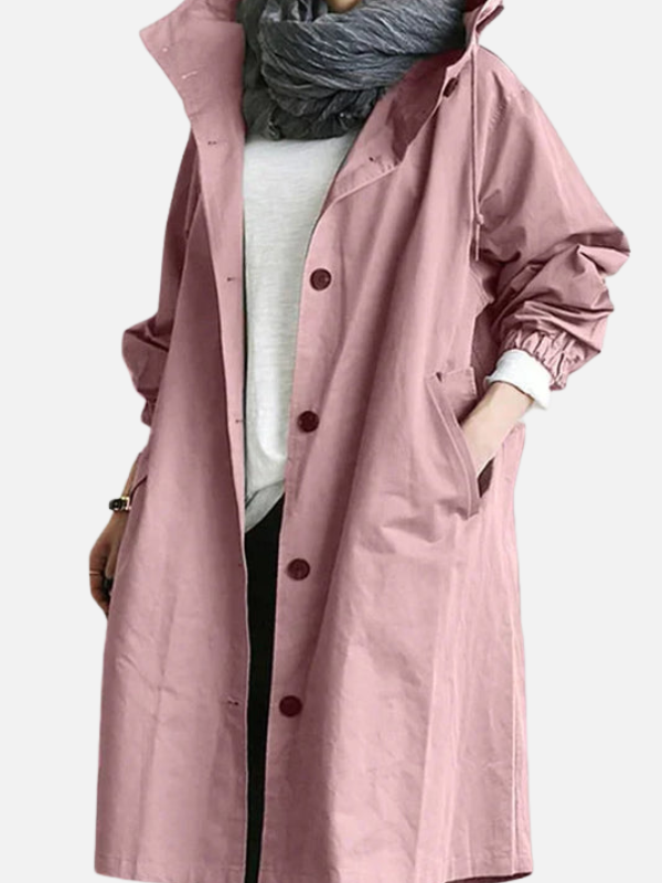 Renata | Abrigo Oversize Largo con Capucha Mujer
