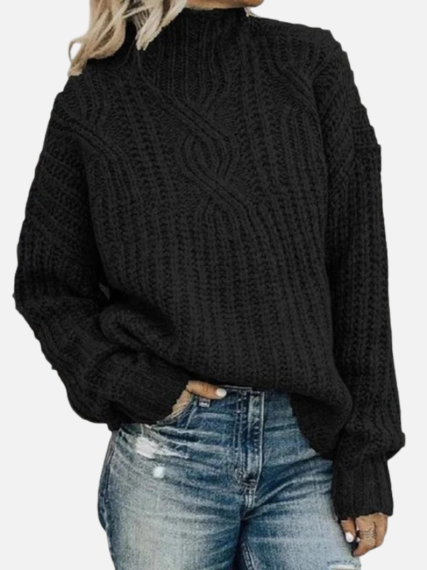 Paulina | Suéter Acanalado Oversize Manga Larga Mujer