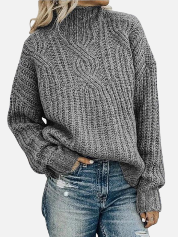 Paulina | Suéter Acanalado Oversize Manga Larga Mujer