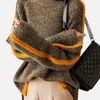 Adriana | Suéter Jaspeado Oversize con Ribete Mujer