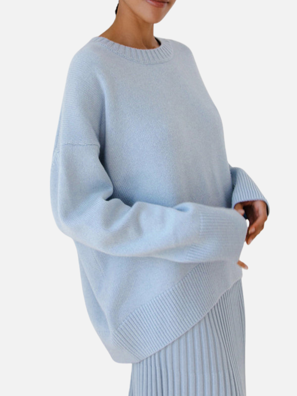Alejandra | Suéter Oversize de Cuello Redondo Mujer