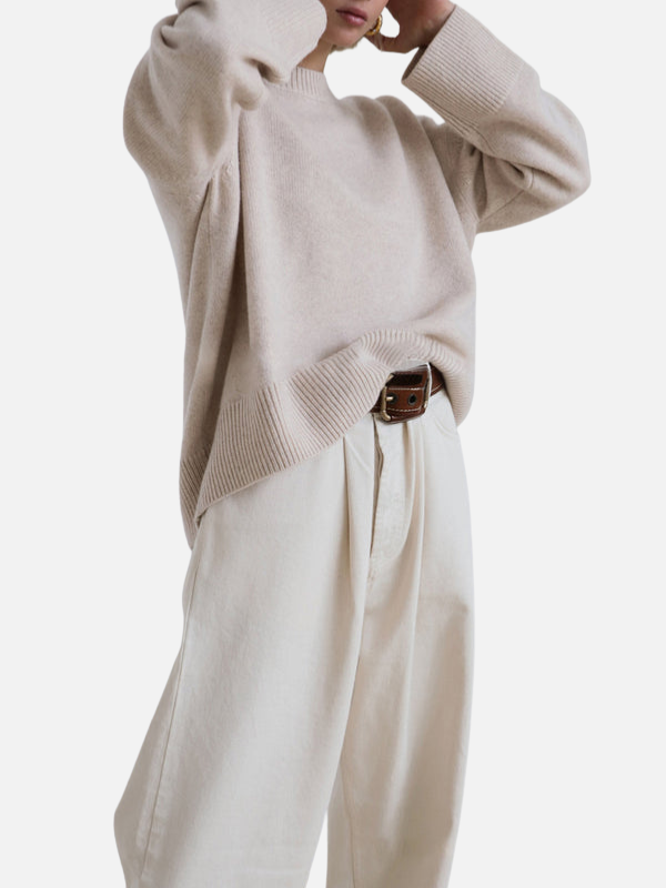 Alejandra | Suéter Oversize de Cuello Redondo Mujer