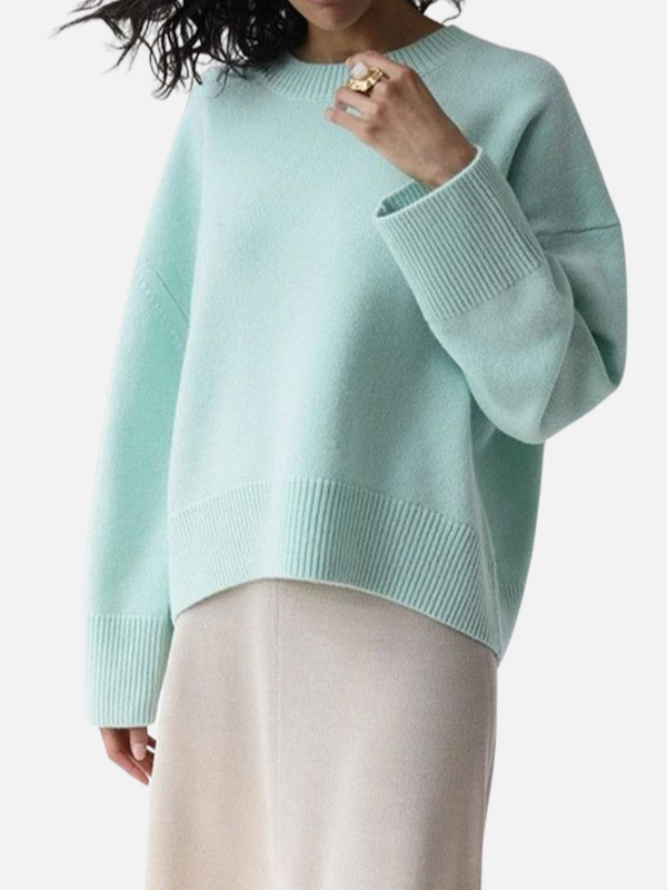 Alejandra | Suéter Oversize de Cuello Redondo Mujer
