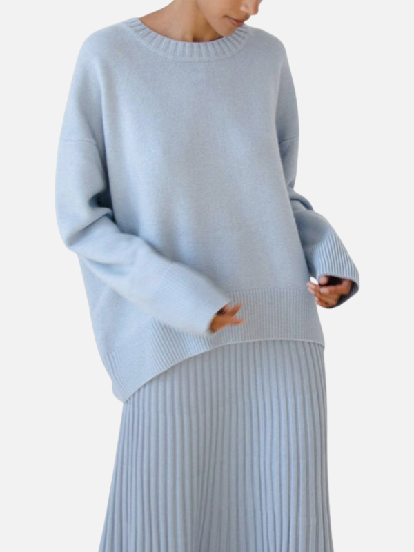 Alejandra | Suéter Oversize de Cuello Redondo Mujer