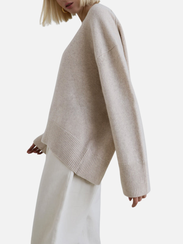 Alejandra | Suéter Oversize de Cuello Redondo Mujer