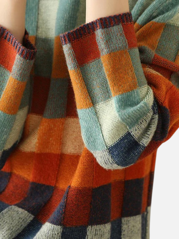 Valentina | Suéter Patchwork Tejido Manga Larga Mujer