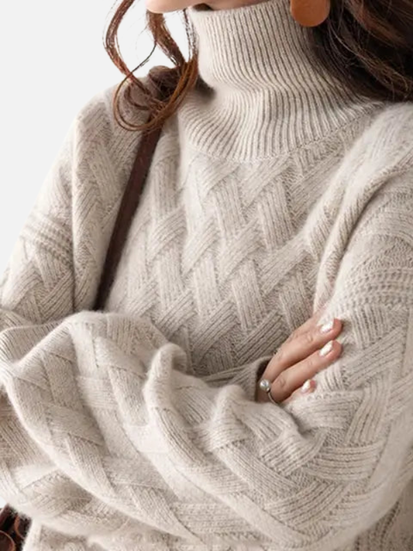 Mariana | Suéter Tejido de Cuello Tortuga para Mujer