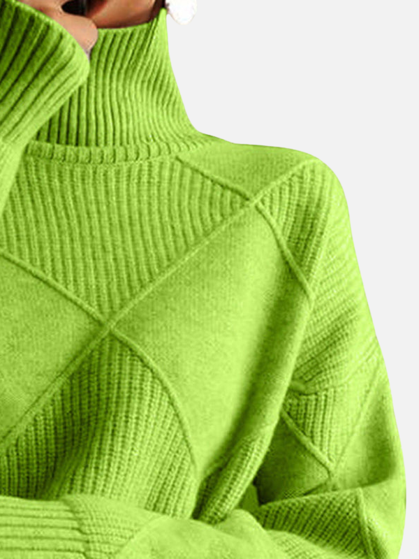 Rosa | Suéter Tejido en Relieve Oversize Mujer