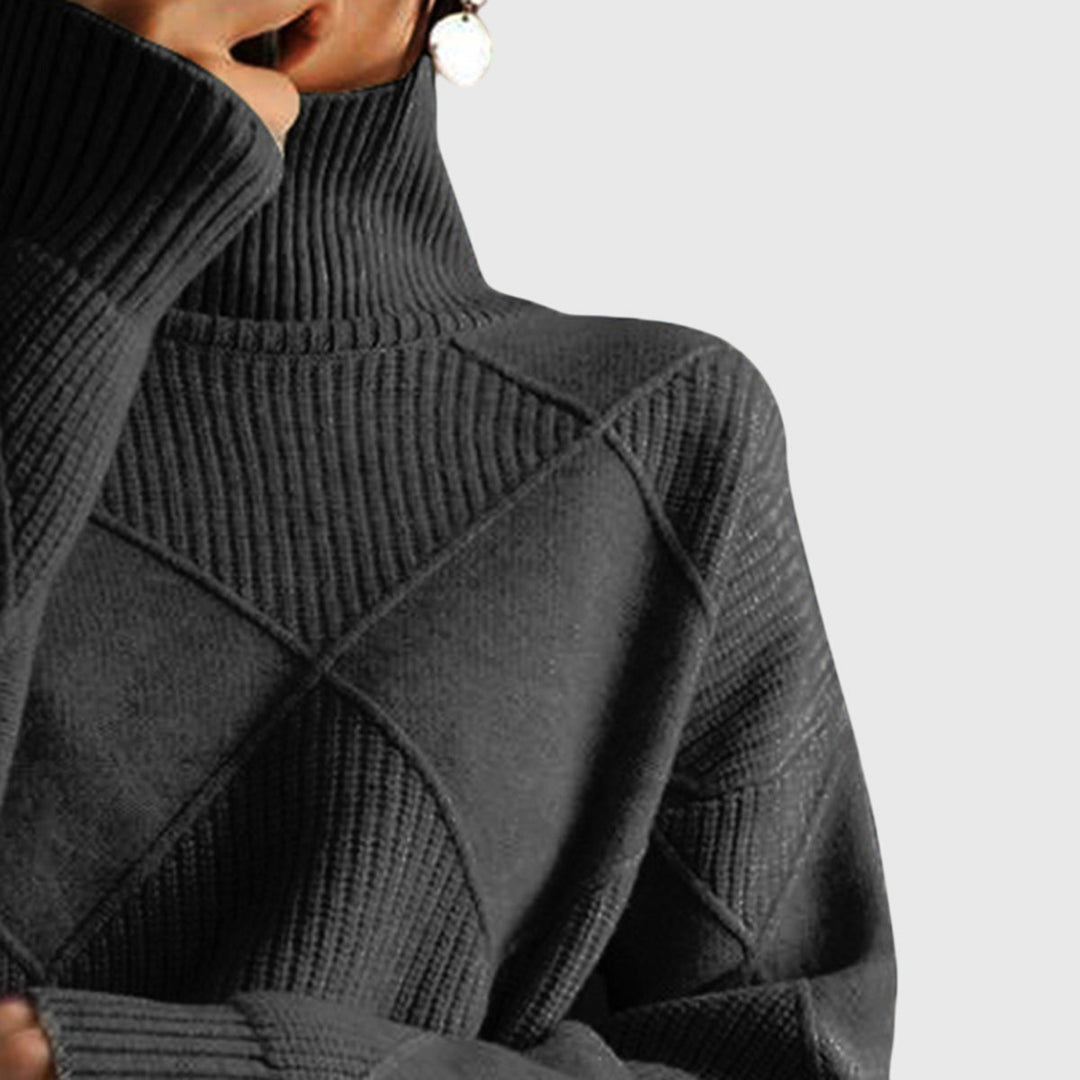 Rosa | Suéter Tejido en Relieve Oversize Mujer